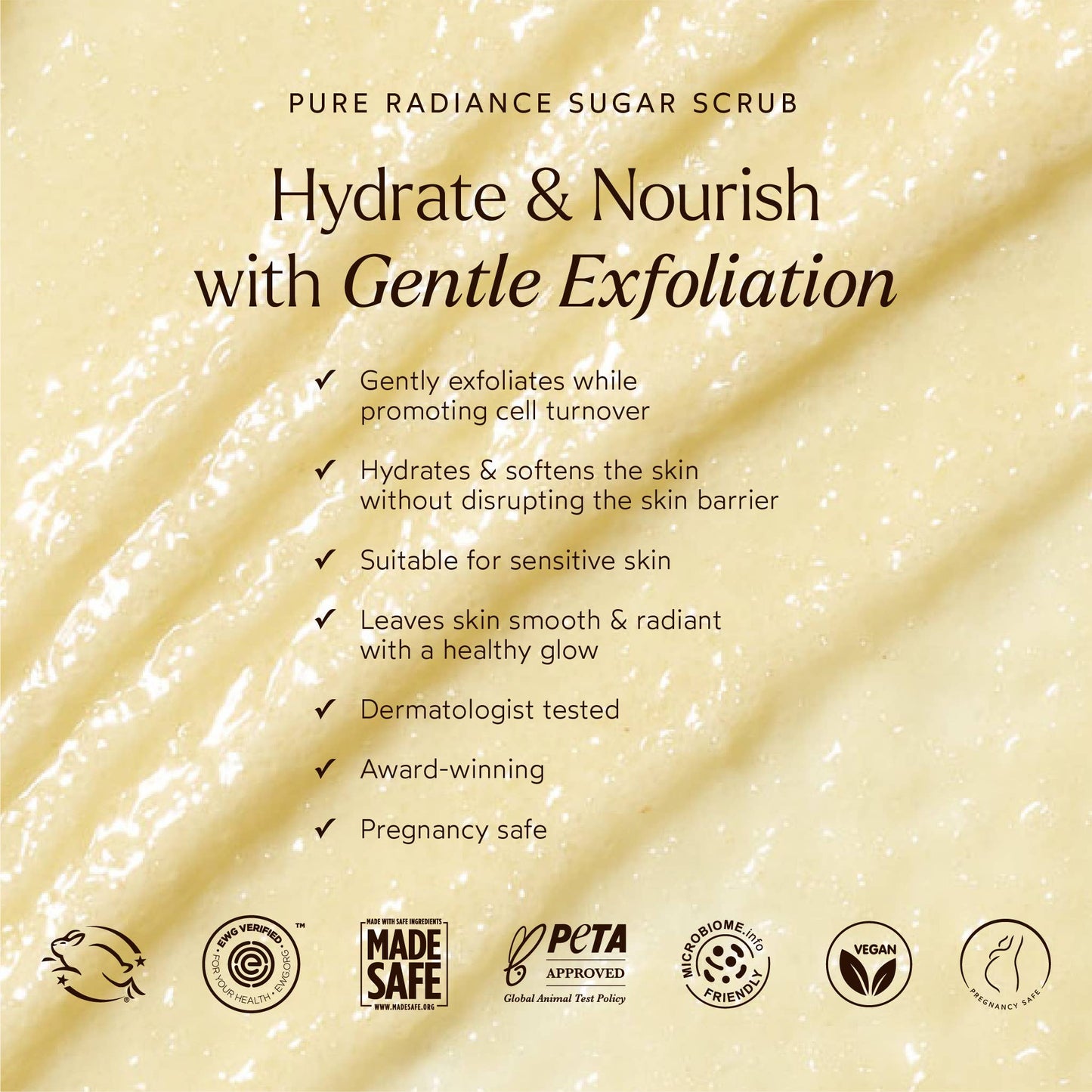 🌿✨ Pure Radiance Sugar Body Scrub