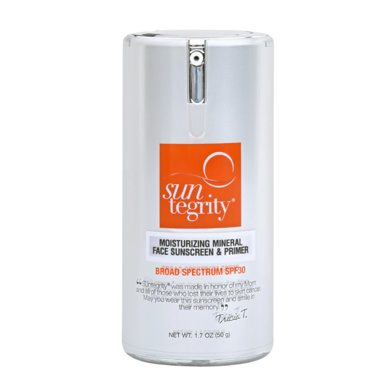 Suntegrity Moisturizing Mineral Face Sunscreen & Primer, Broad Spectrum SPF 30
