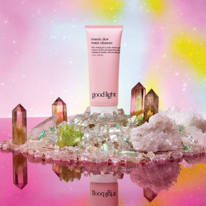 Cosmic dew gel-to-foam water cleanser