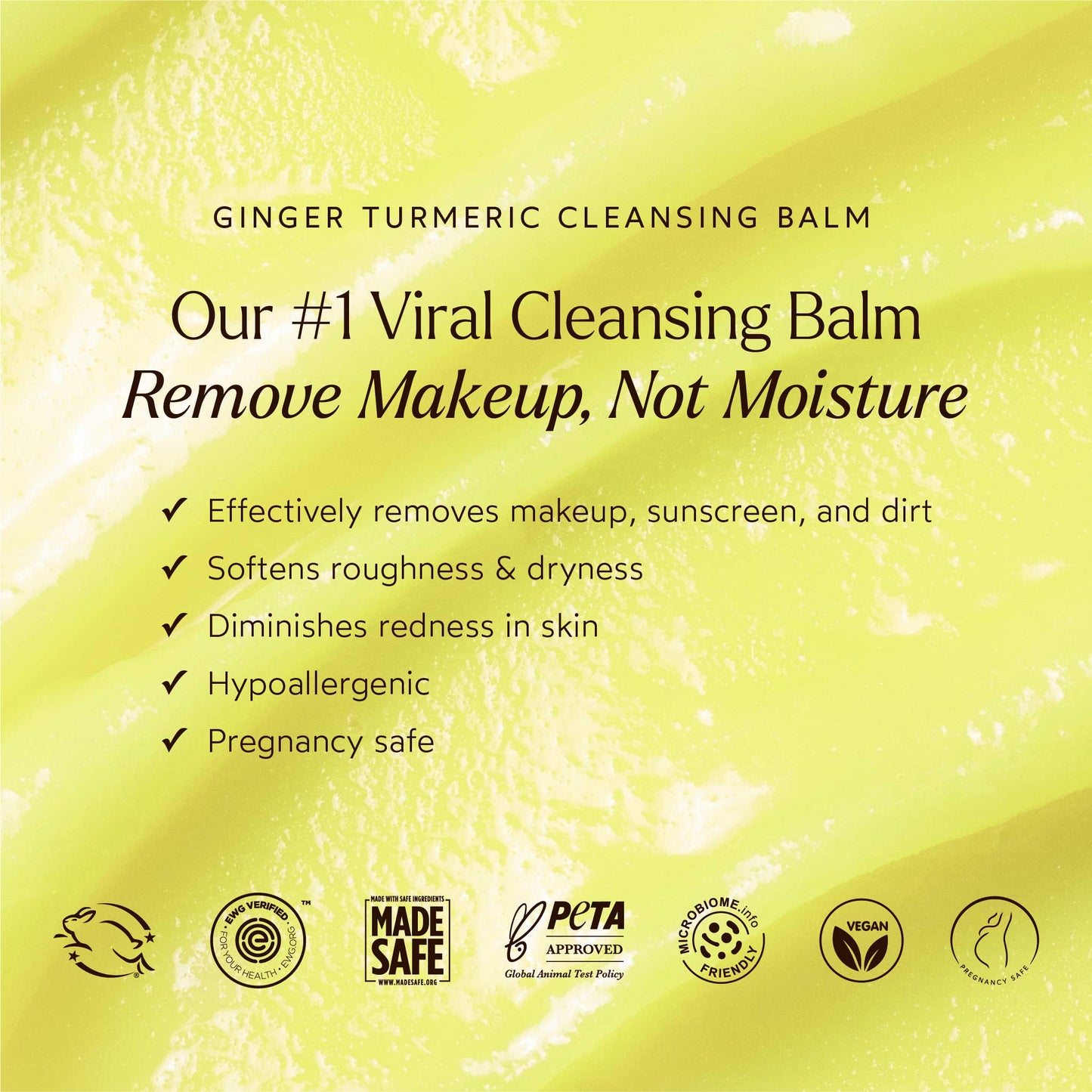 Ginger Turmeric Makeup Removing Cleansing Balm ✨🍋