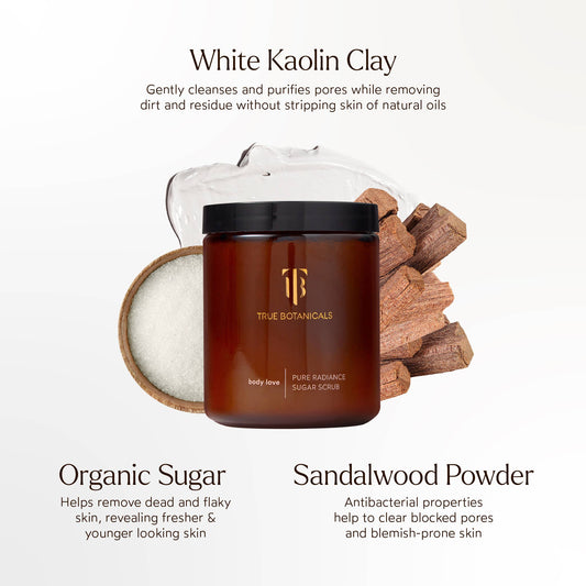 🌿✨ Pure Radiance Sugar Body Scrub