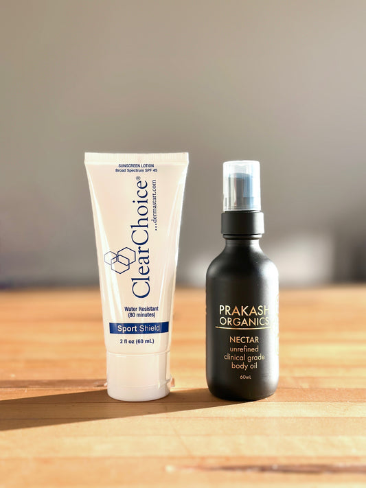 Summer Special: Nectar Body Oil 60mL and Clear Choice Sport Shield SPF 45 60mL