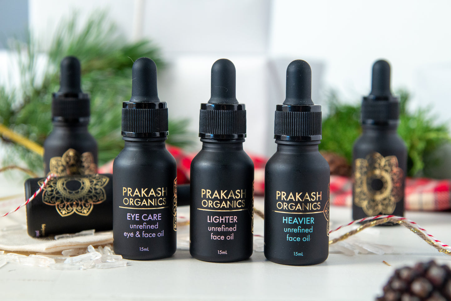Prakash Organics Unrefined Oils Holiday Skincare Bundles