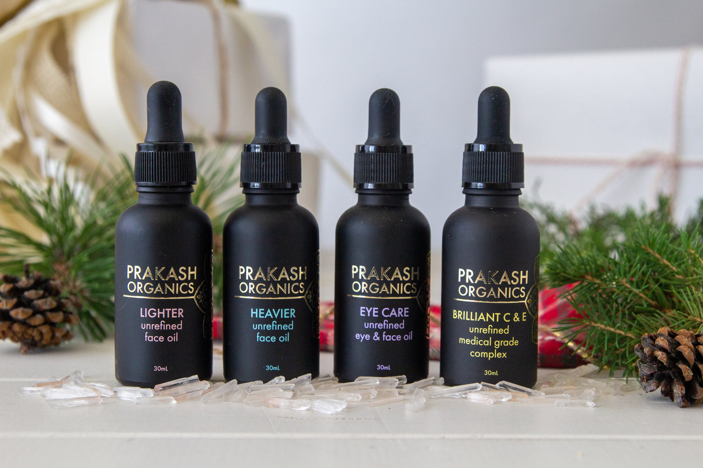 Prakash Organics Unrefined Oils Holiday Skincare Bundles